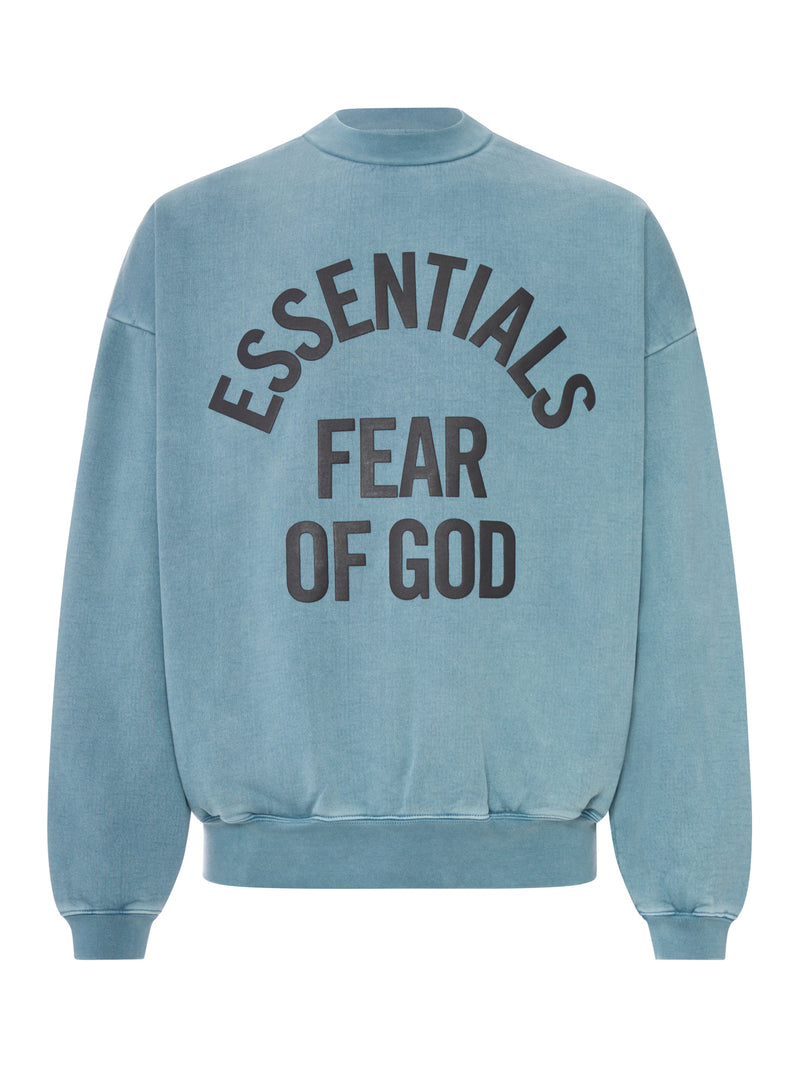 90`S CREW NECK COTTON CAMPUS SWEATSHIRT