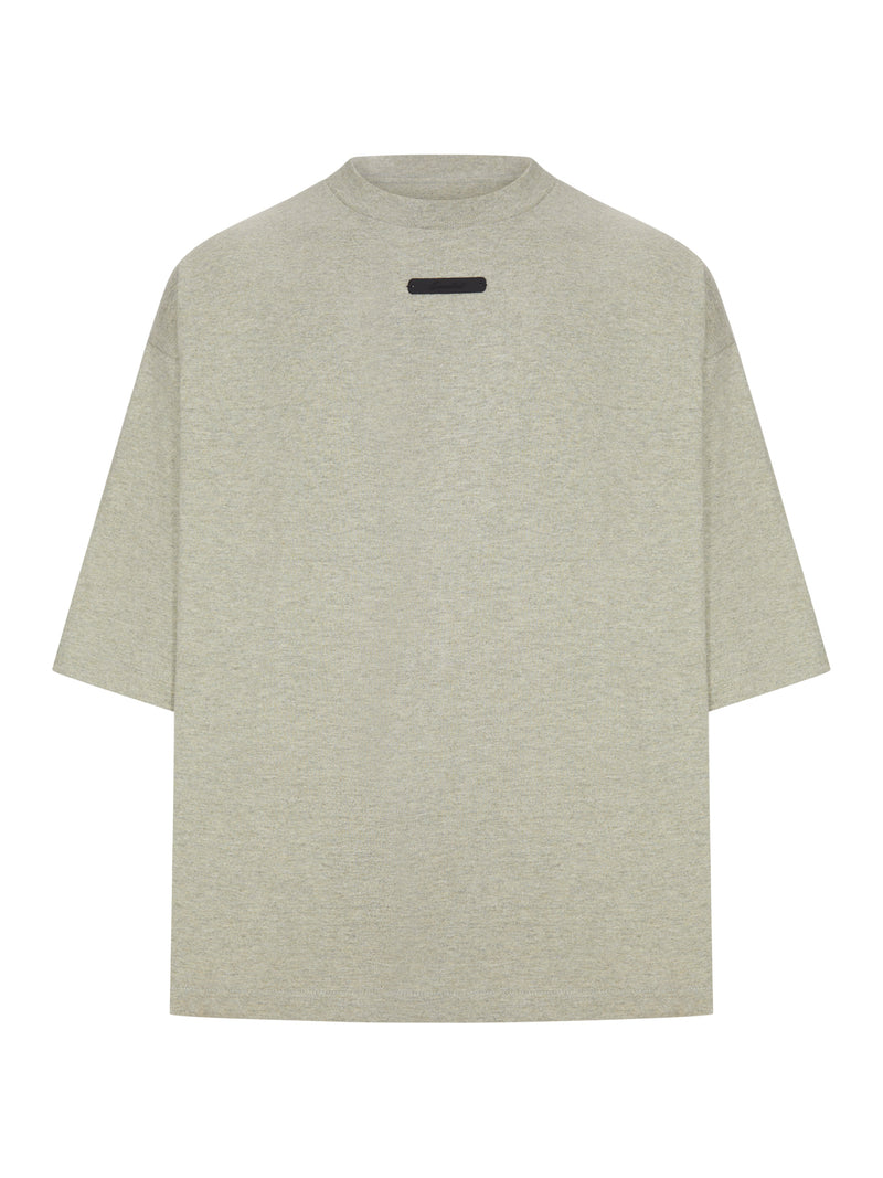 OVERSIZED CREW NECK T-SHIRT WITH APPLIED LOGO