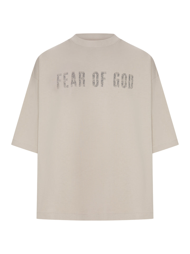 OVERSIZED T-SHIRT WITH FRONT AND BACK LOGO PRINT