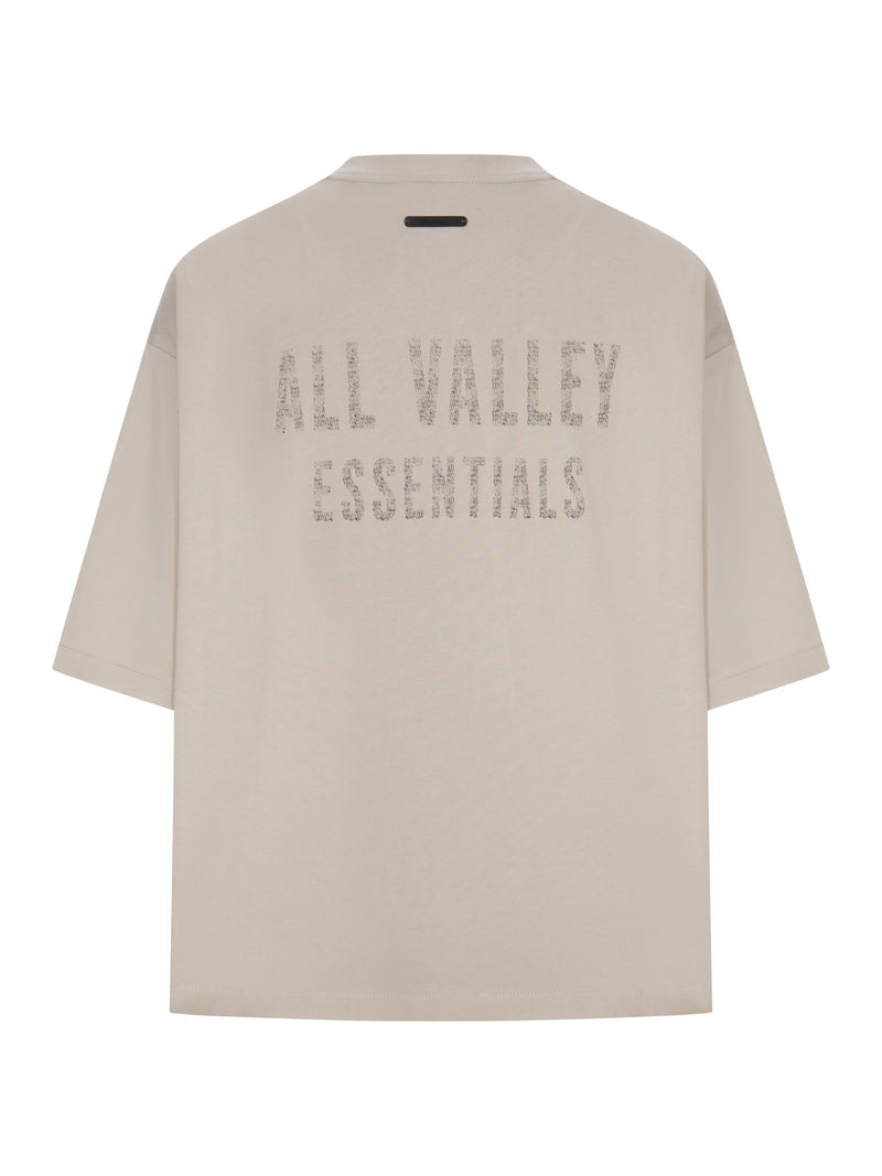 OVERSIZED T-SHIRT WITH FRONT AND BACK LOGO PRINT