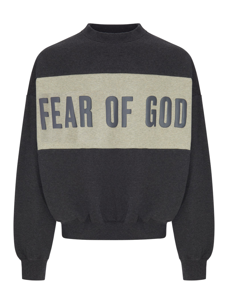 OVERSIZED COLOR-BLOCK SWEATSHIRT WITH FRONT AND BACK LOGO