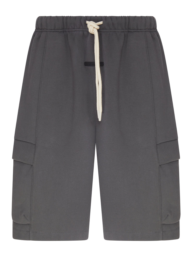 CARGO BERMUDA SHORTS IN SWEATSHIRT