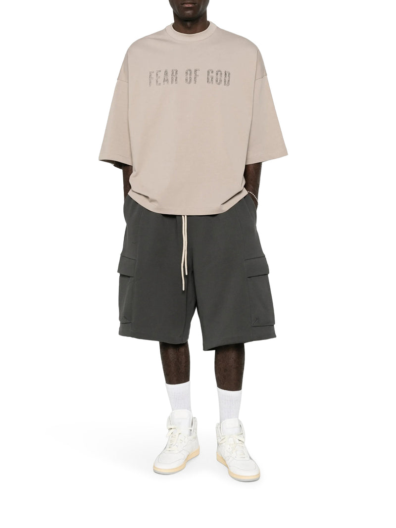 CARGO BERMUDA SHORTS IN SWEATSHIRT
