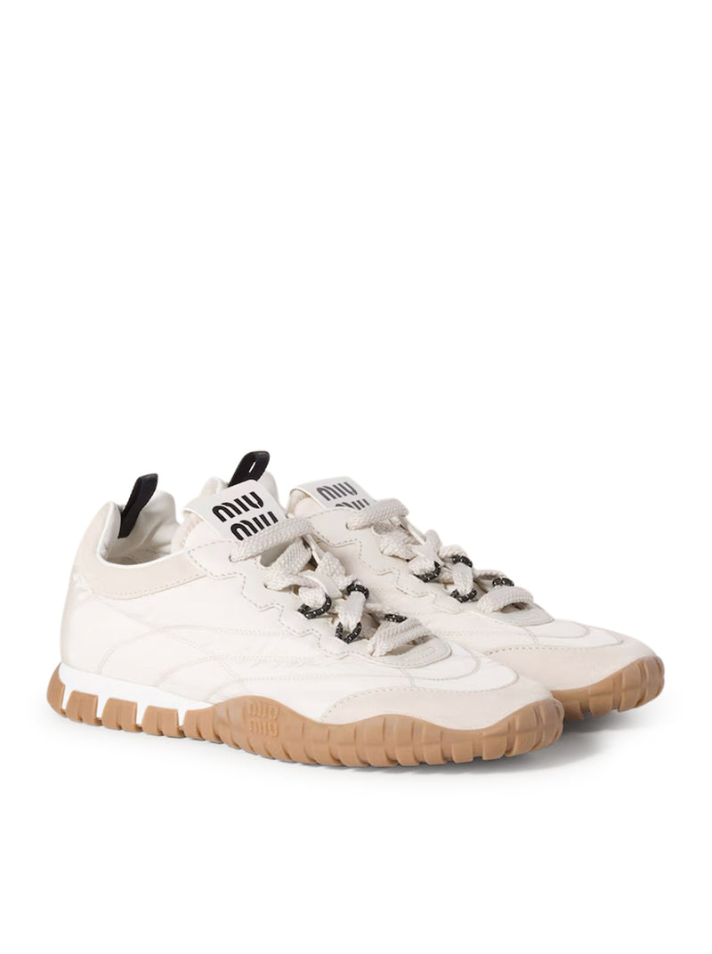 TYRE SNEAKERS IN TECHNICAL FABRIC AND SUEDE