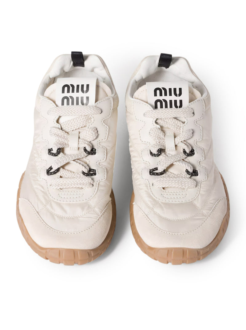 TYRE SNEAKERS IN TECHNICAL FABRIC AND SUEDE