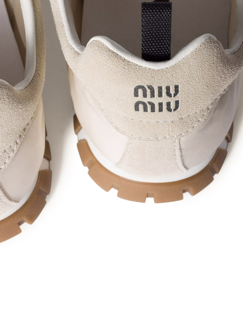TYRE SNEAKERS IN TECHNICAL FABRIC AND SUEDE