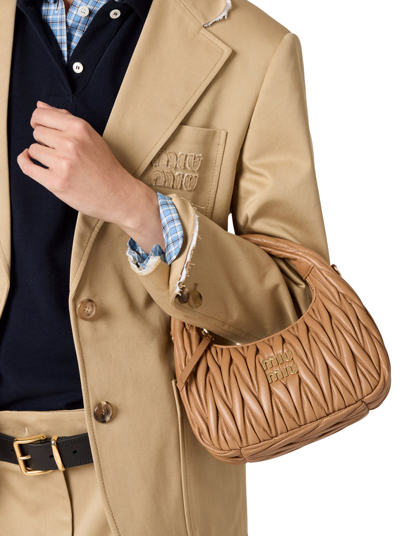 WANDER HOBO BAG IN MATELASSÉ NAPPA