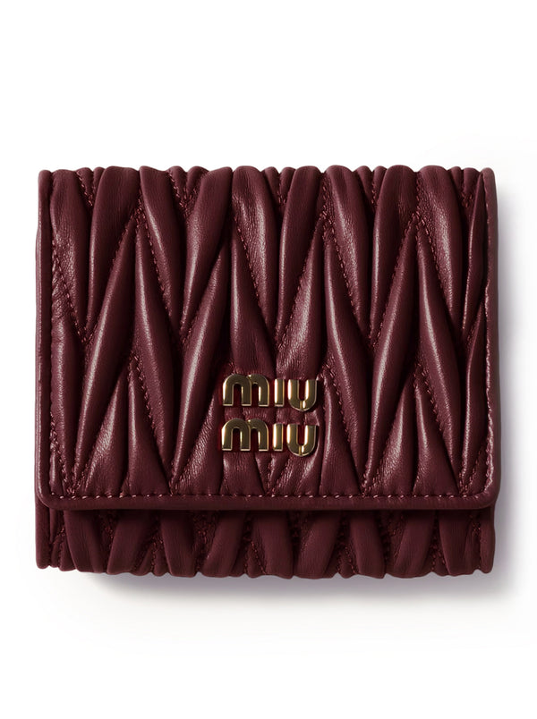 SMALL WALLET IN NAPPA MATELASSE