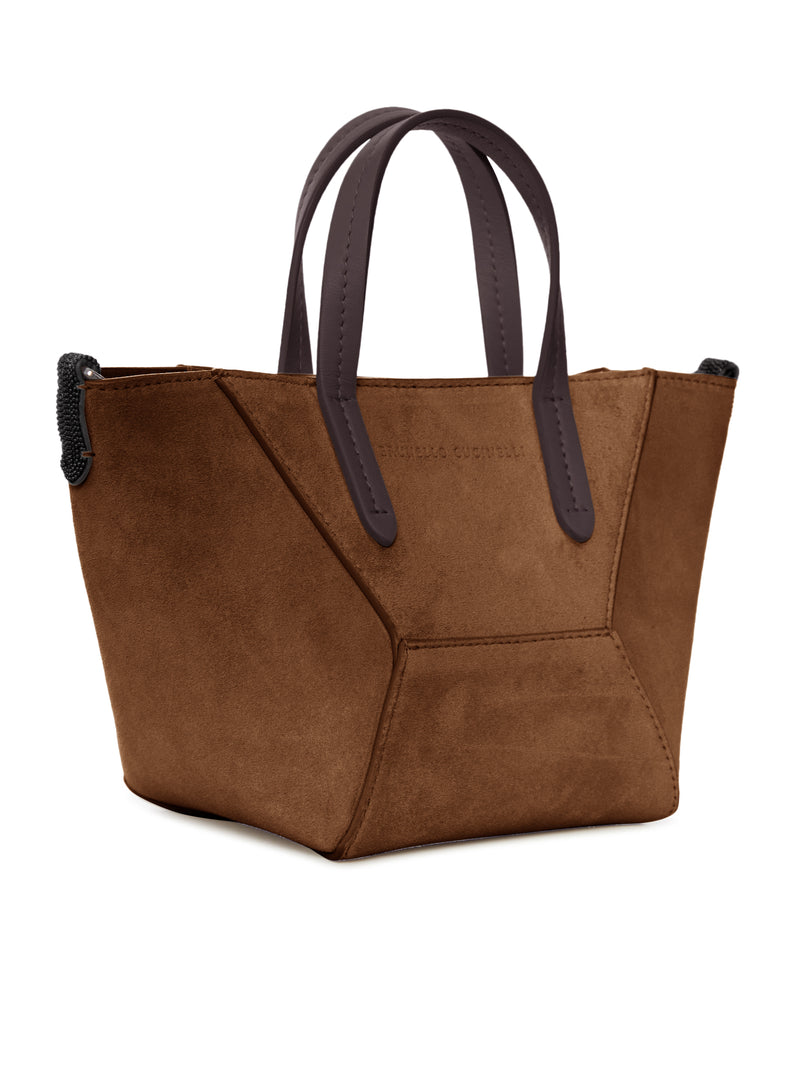 MINI SUEDE BAG WITH SHOULDER STRAP