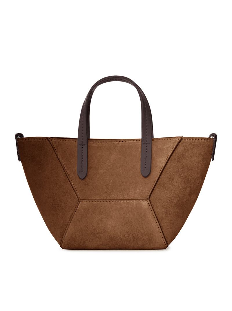 MINI SUEDE BAG WITH SHOULDER STRAP