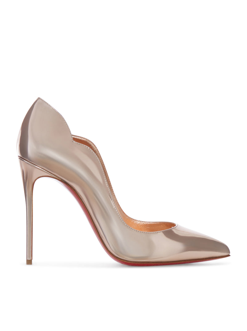 NUDE PATENT LEATHER DÉCOLLETÉ WITH STILETTO HEEL