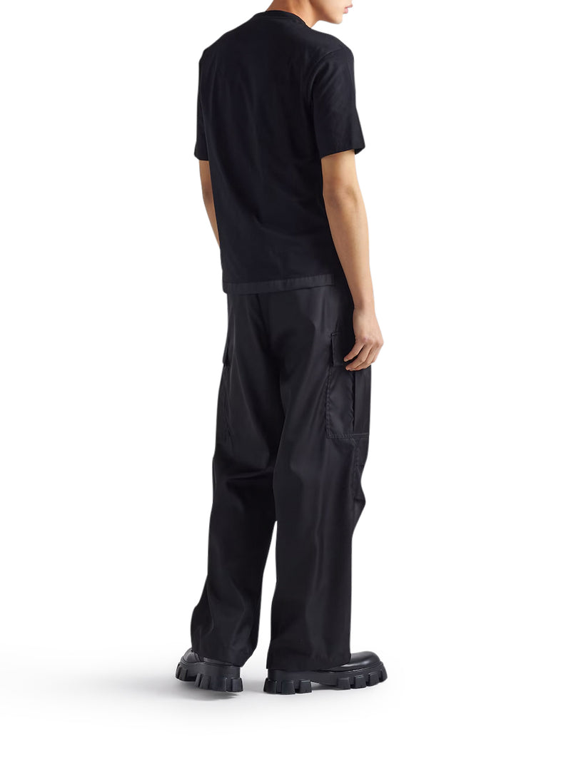 JERSEY T-SHIRT WITH RE-NYLON DETAILS