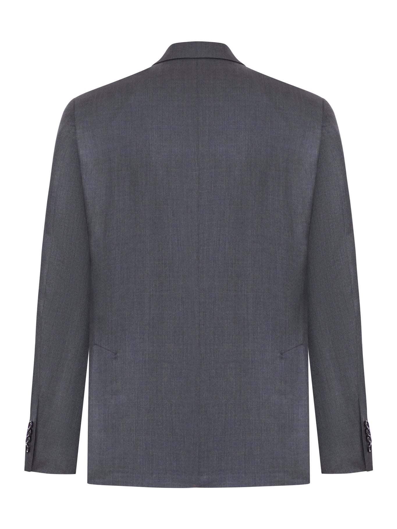 TAILORED DOUBLE-BREASTED SUIT IN WOOL AND SILK BLEND