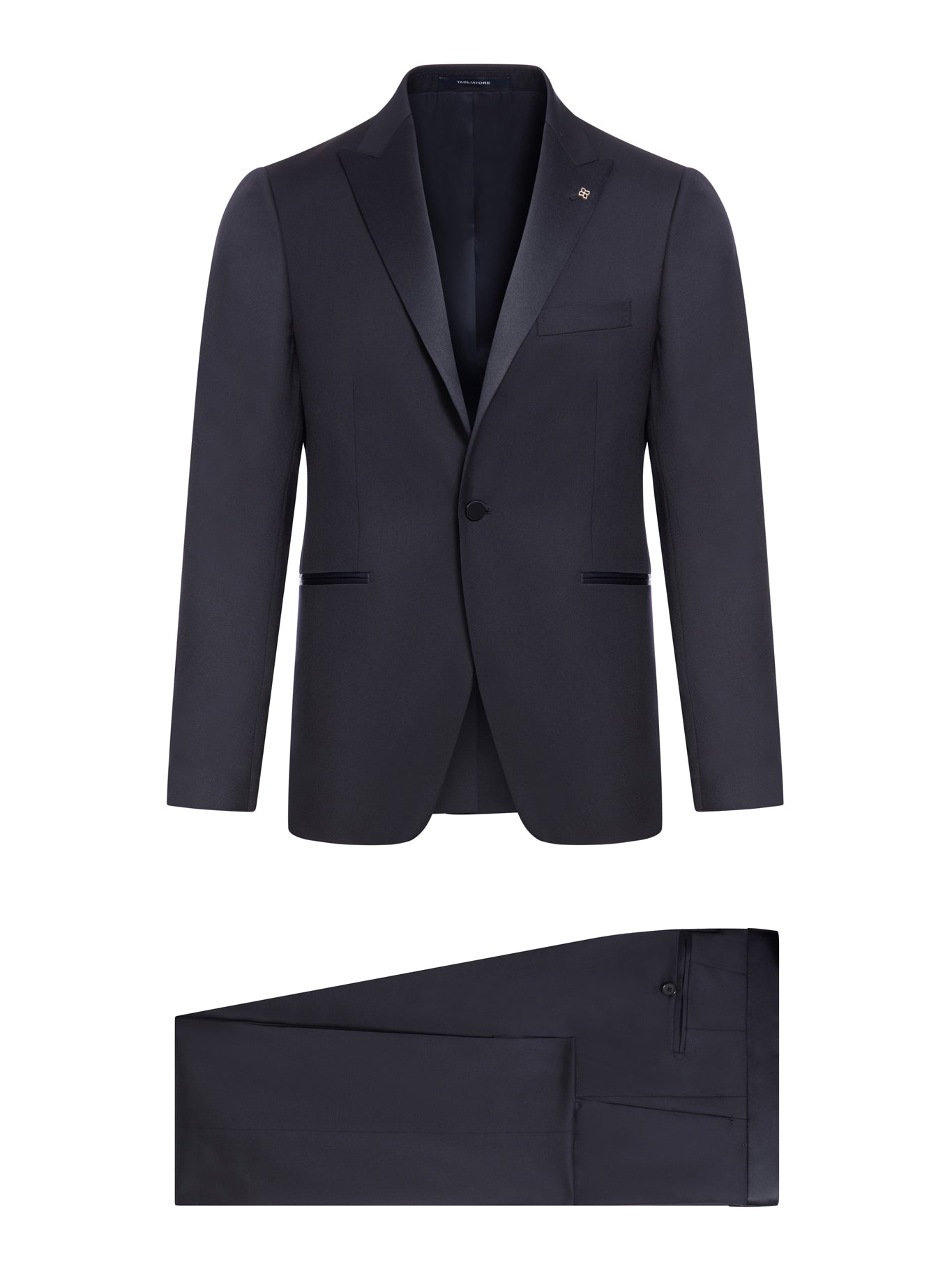 ROYAL LINE DOUBLE BREASTED SUIT IN CANNETÉ CREPE WOOL – Suit