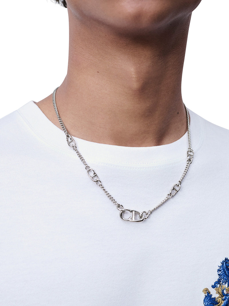 CD ICON THIN LINK NECKLACE