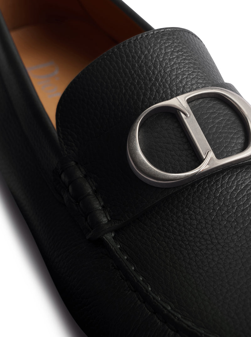 ROADIE LOAFERS IN BLACK GRAINED CALFSKIN