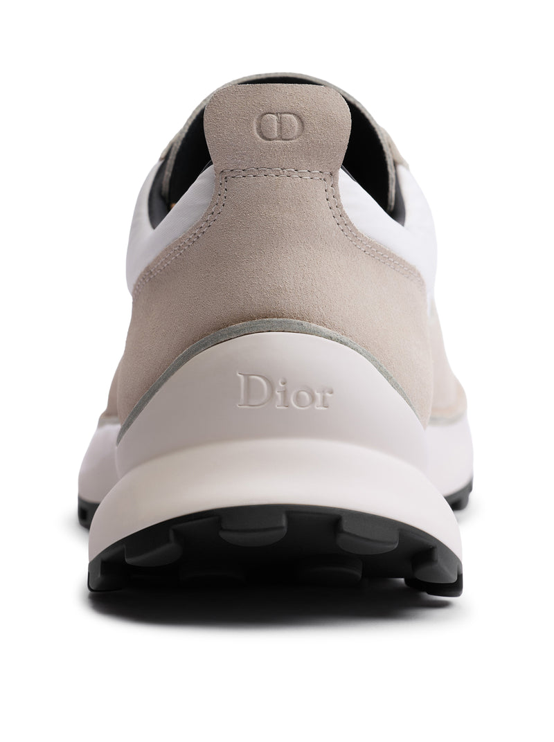 SQUASH SNEAKERS IN SUEDE CALFSKIN AND TECHNICAL FABRIC