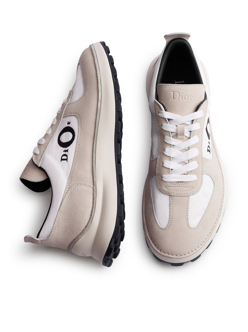 SQUASH SNEAKERS IN SUEDE CALFSKIN AND TECHNICAL FABRIC