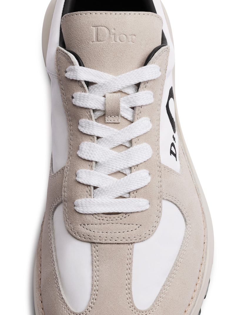 SQUASH SNEAKERS IN SUEDE CALFSKIN AND TECHNICAL FABRIC