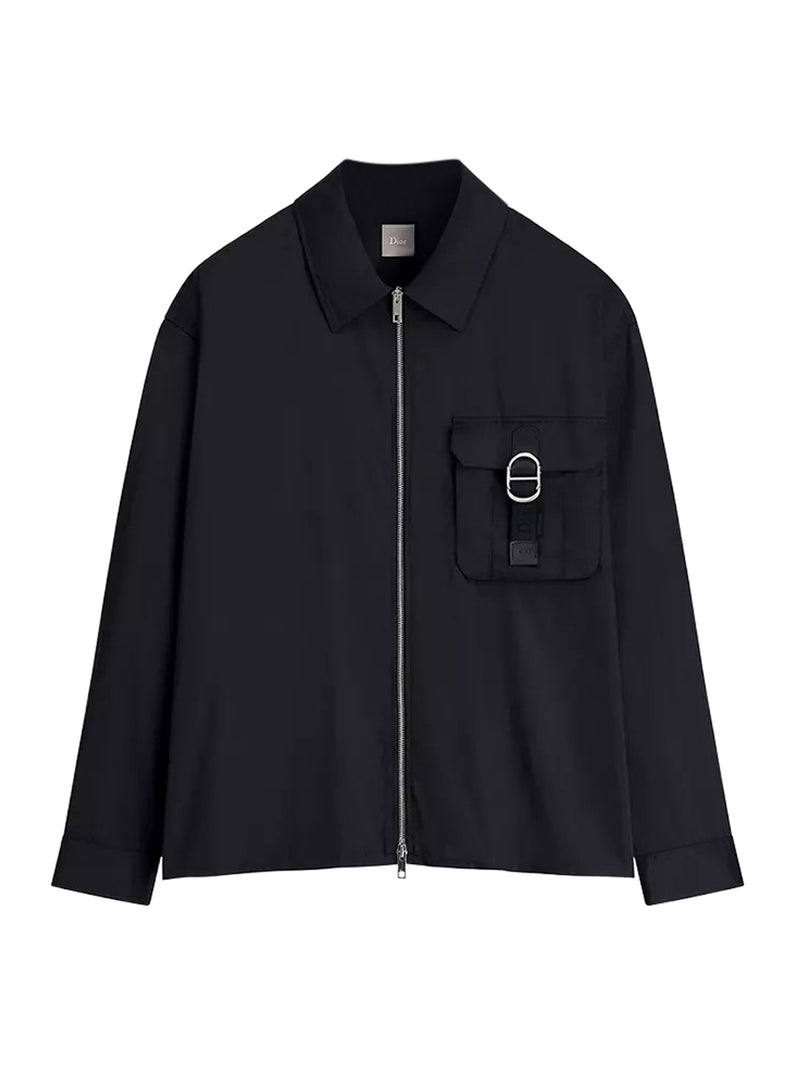 SHIRT JACKET WITH ZIP AND CD BUCKLE