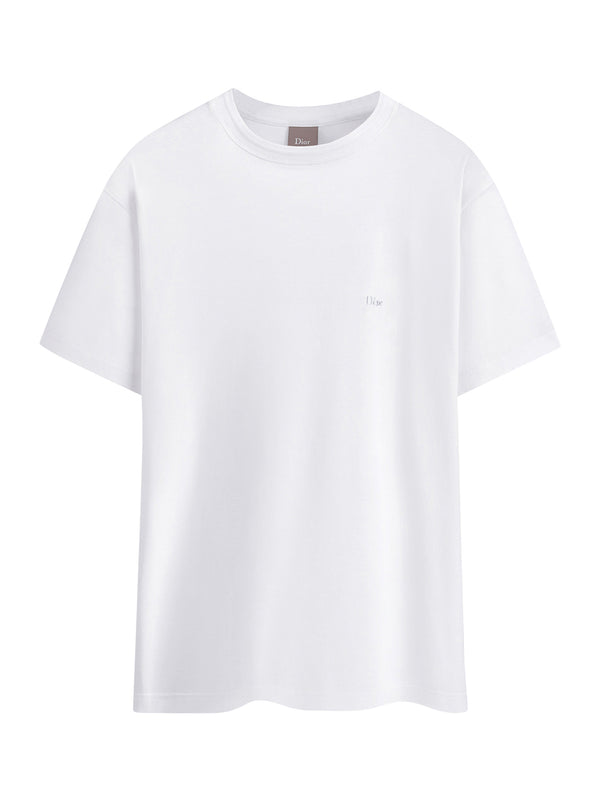 DIOR EMBROIDERED COTTON JERSEY T-SHIRT