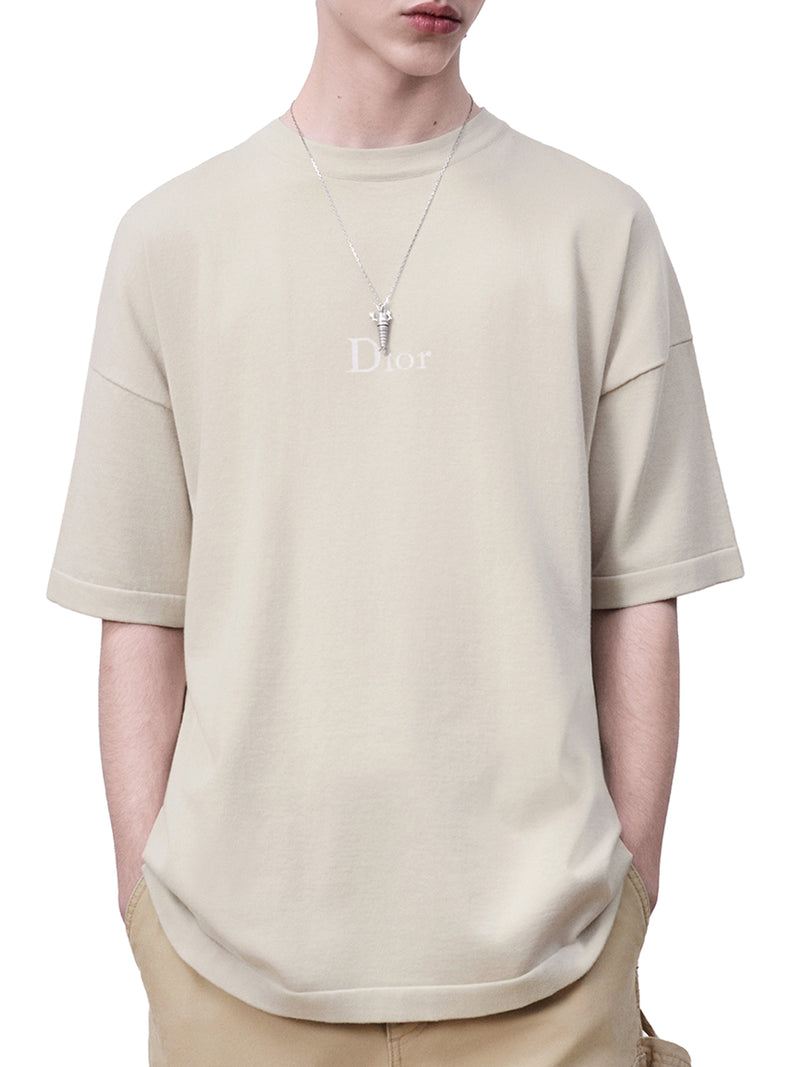 T-SHIRT WITH DIOR SIGNATURE OVERSIZED FIT