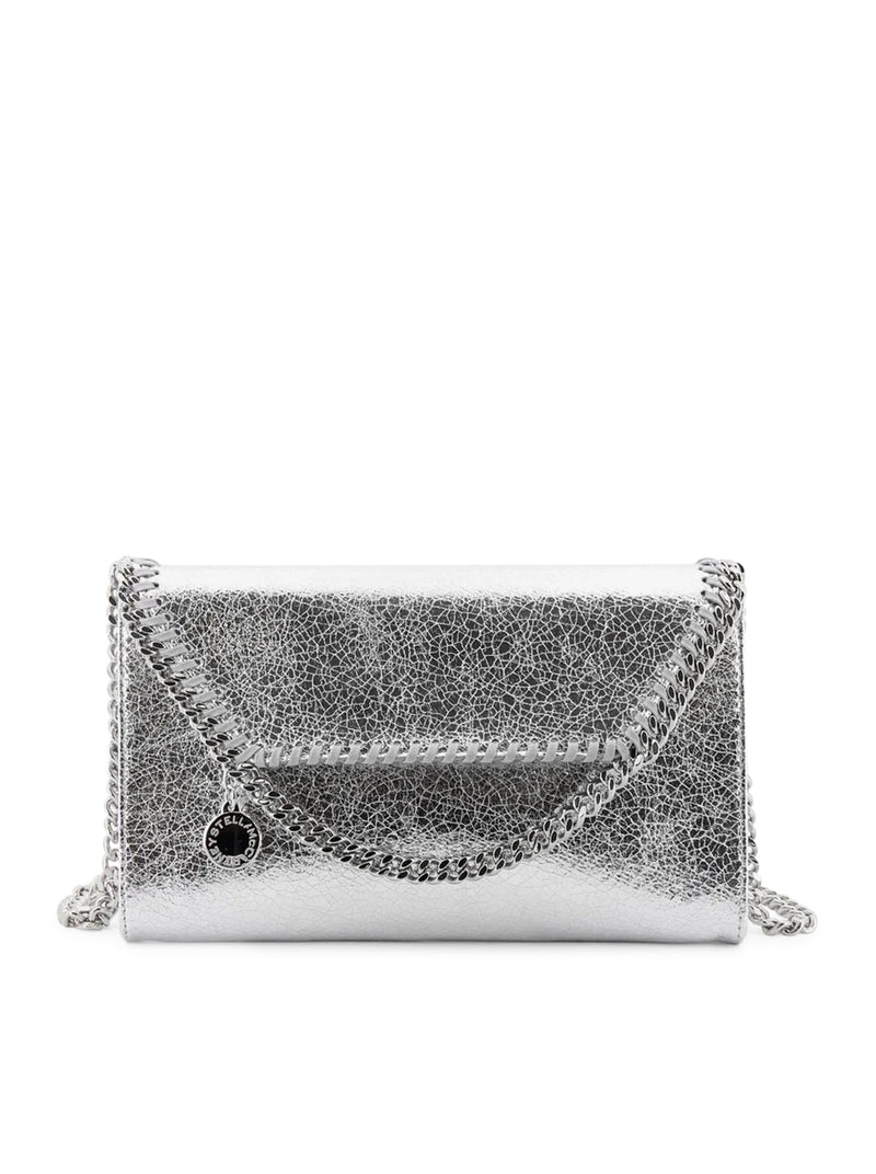 FALABELLA METALLIC FABRIC SHOULDER BAG