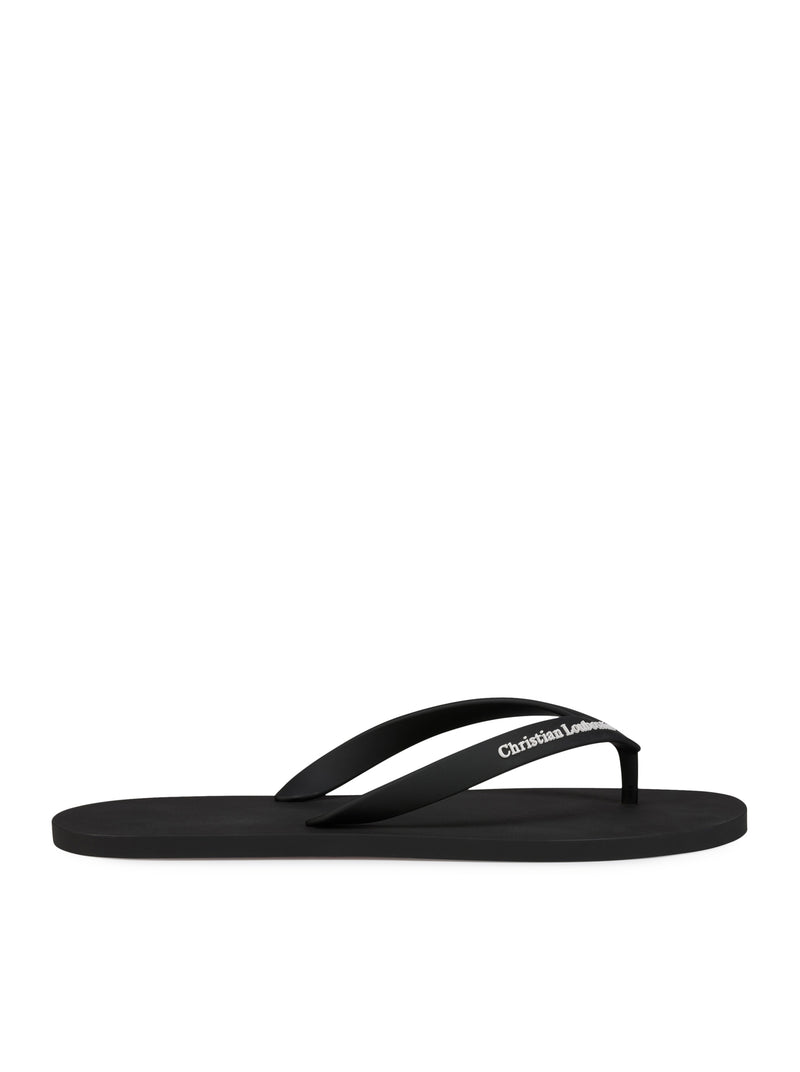 RUBBER FLIP FLOPS WITH LOGO