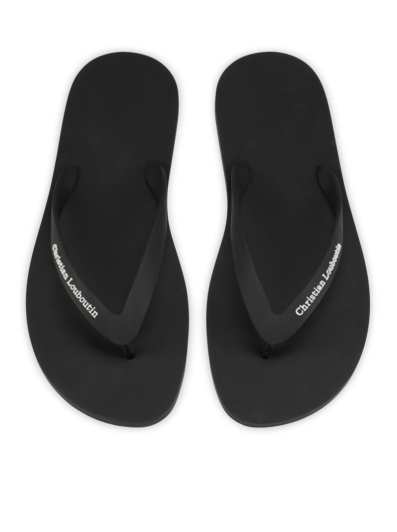 RUBBER FLIP FLOPS WITH LOGO