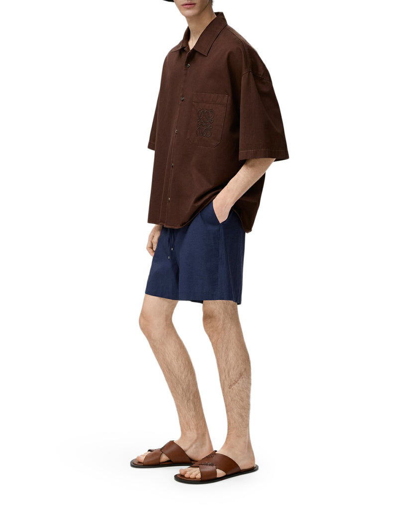 FLUID COTTON POPLIN SHORTS