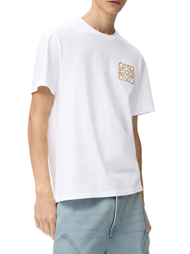 T-SHIRT WITH ANAGRAM EMBROIDERY