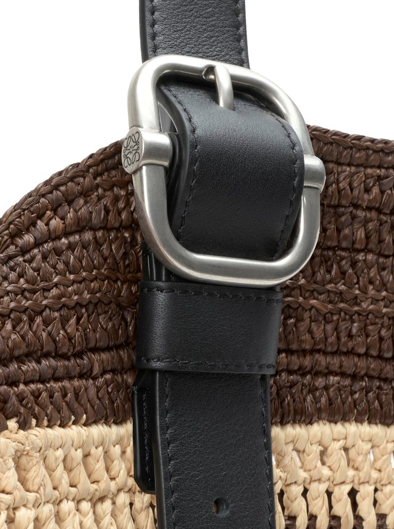 LOOP BASKET BAG IN RAFFIA
