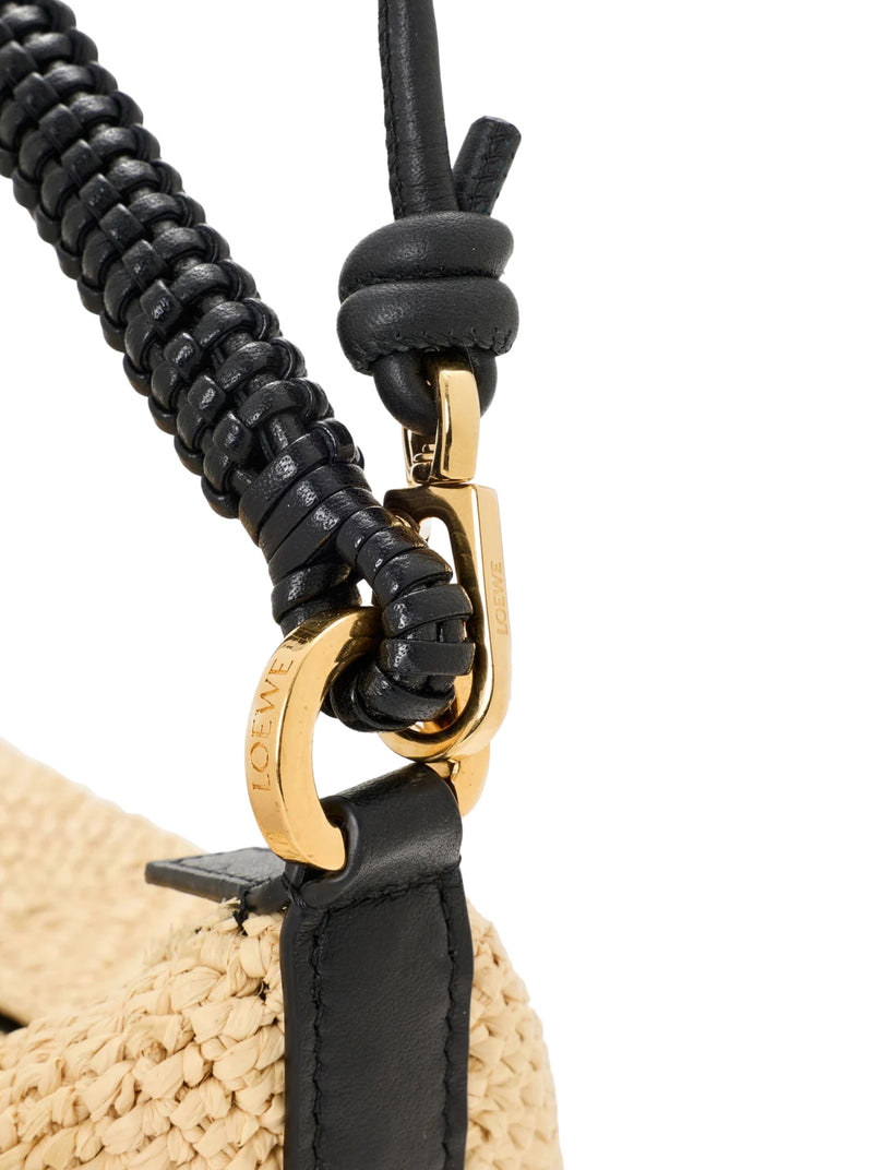 CALA MINI BAG IN CALFSKIN AND RAFFIA