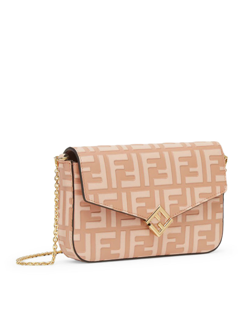 TWO-TONE FF LEATHER WALLET