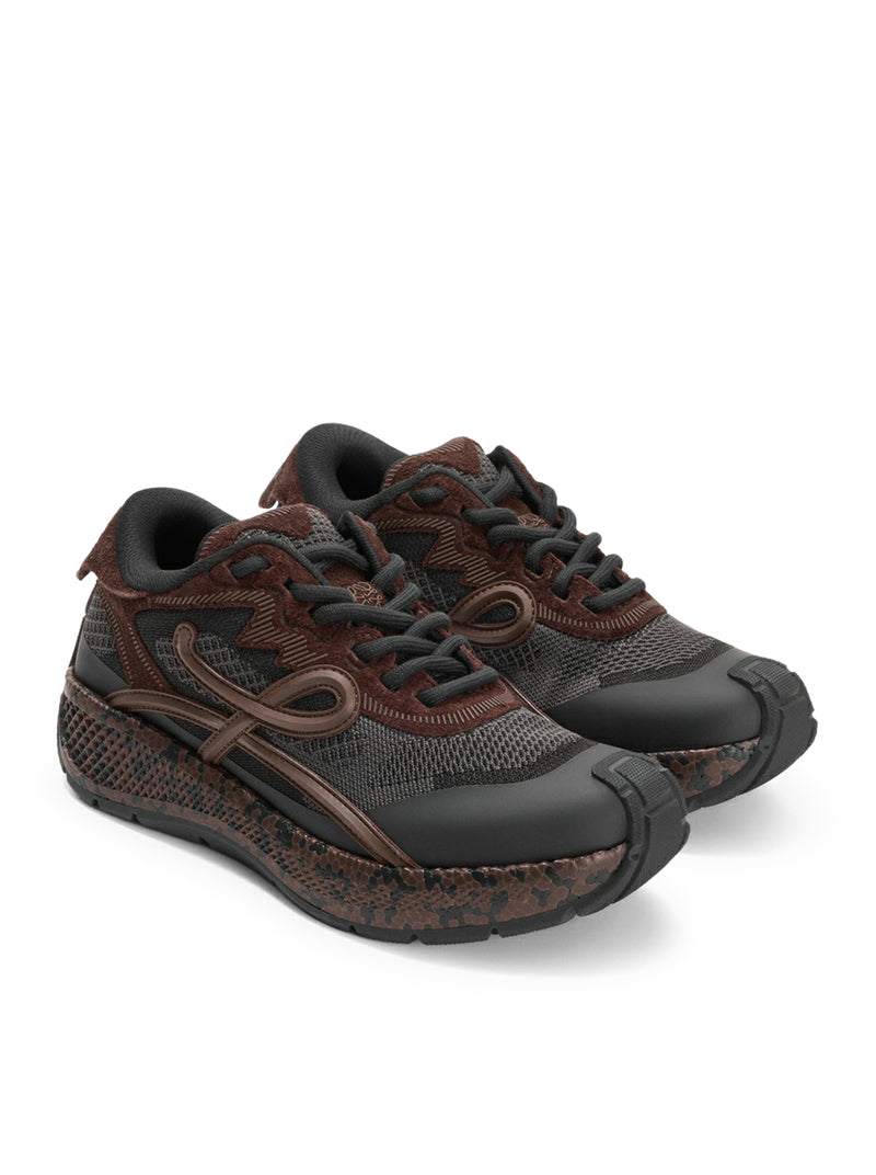 POGO SNEAKERS IN TECHNICAL KNIT AND SUEDE