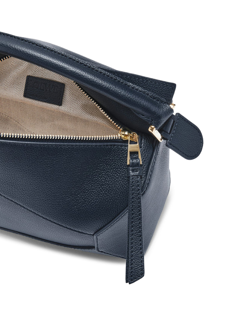 SMALL PUZZLE EDGE BAG IN GRAINED CALFSKIN