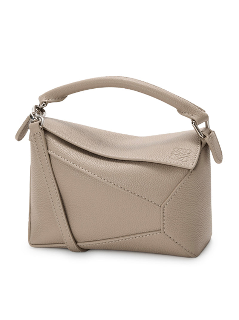 PUZZLE EDGE MINI BAG IN GRENADE LEATHER