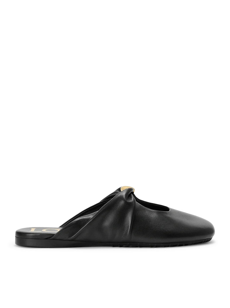 PEBBLE MULES IN SOFT LAMB NAPPA LEATHER