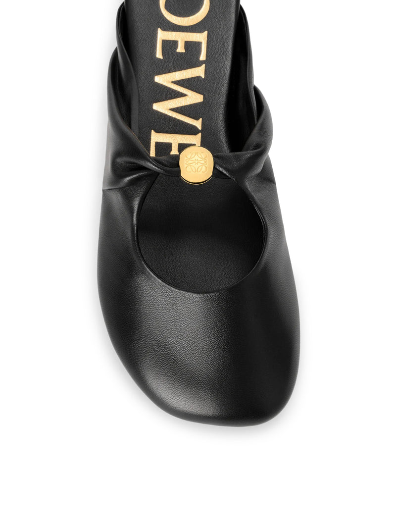 PEBBLE MULES IN SOFT LAMB NAPPA LEATHER