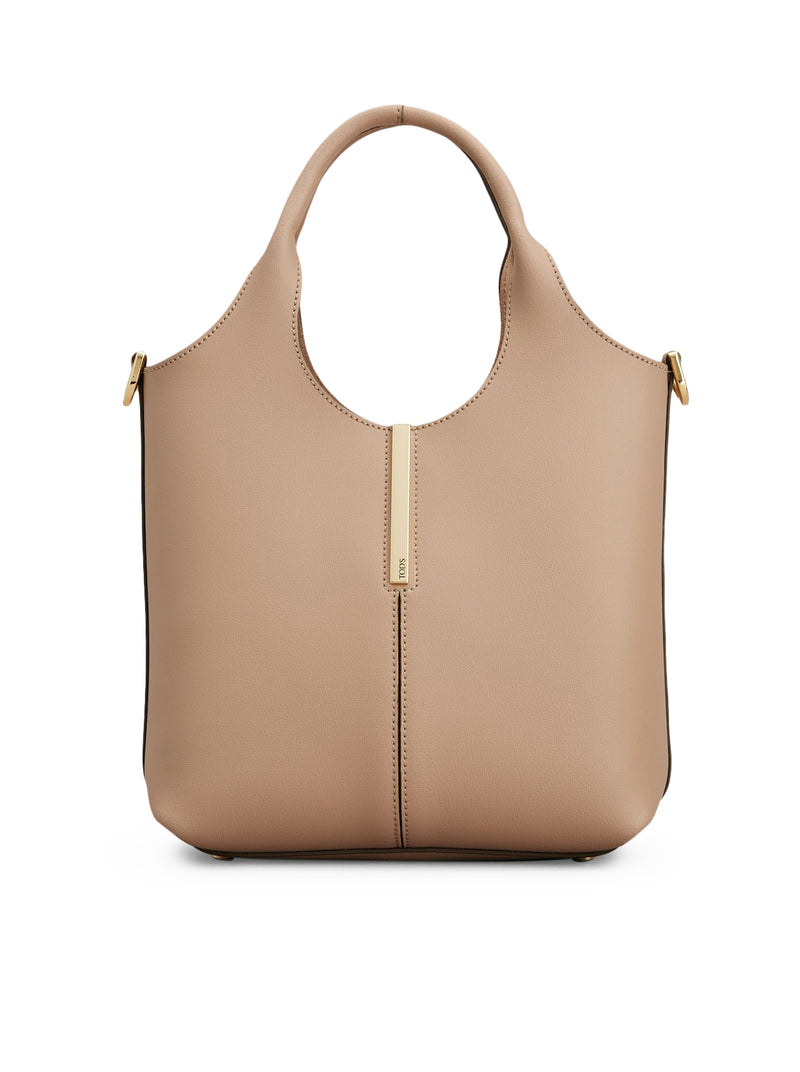 MINI LEATHER TOTE SHOPPING BAG