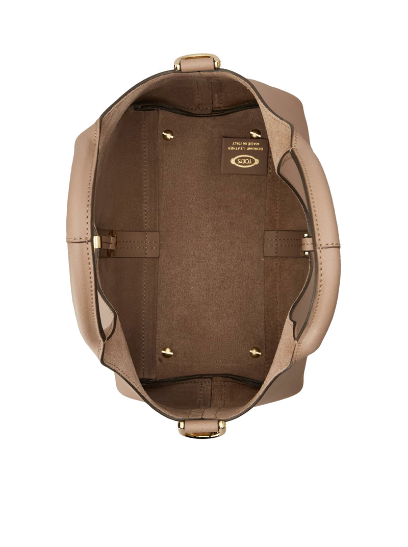 MINI LEATHER TOTE SHOPPING BAG