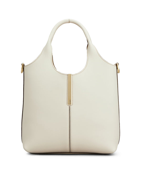 MINI LEATHER TOTE SHOPPING BAG