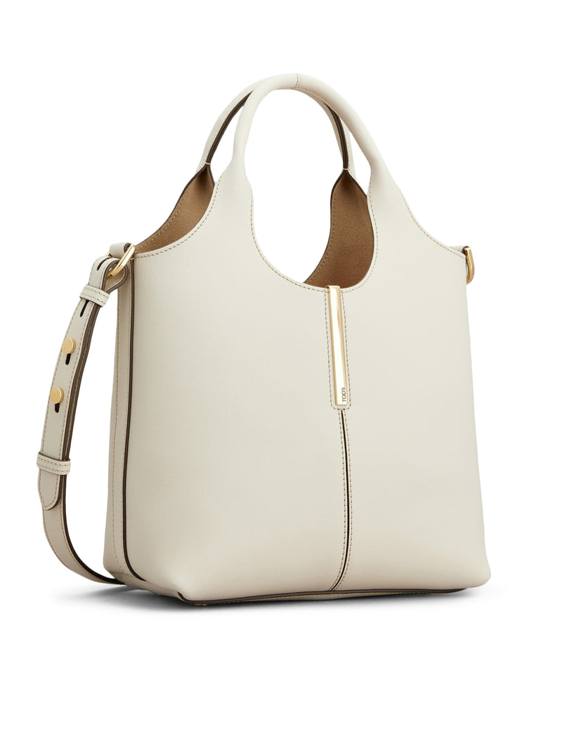 MINI LEATHER TOTE SHOPPING BAG