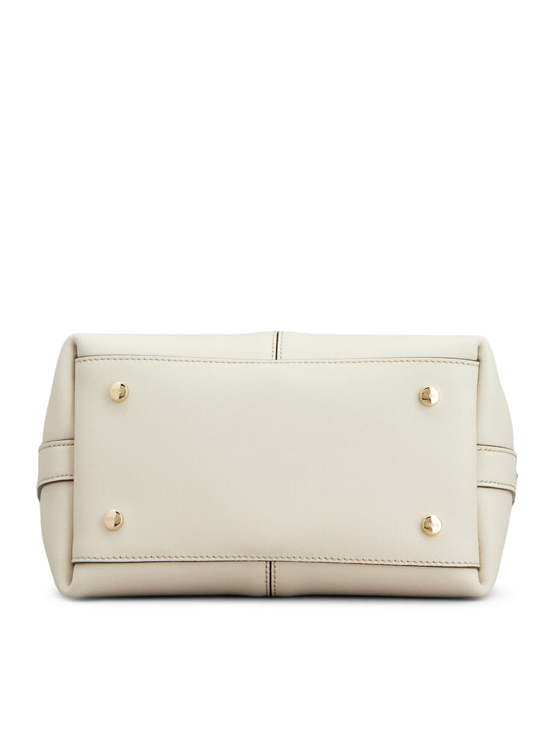 MINI LEATHER TOTE SHOPPING BAG