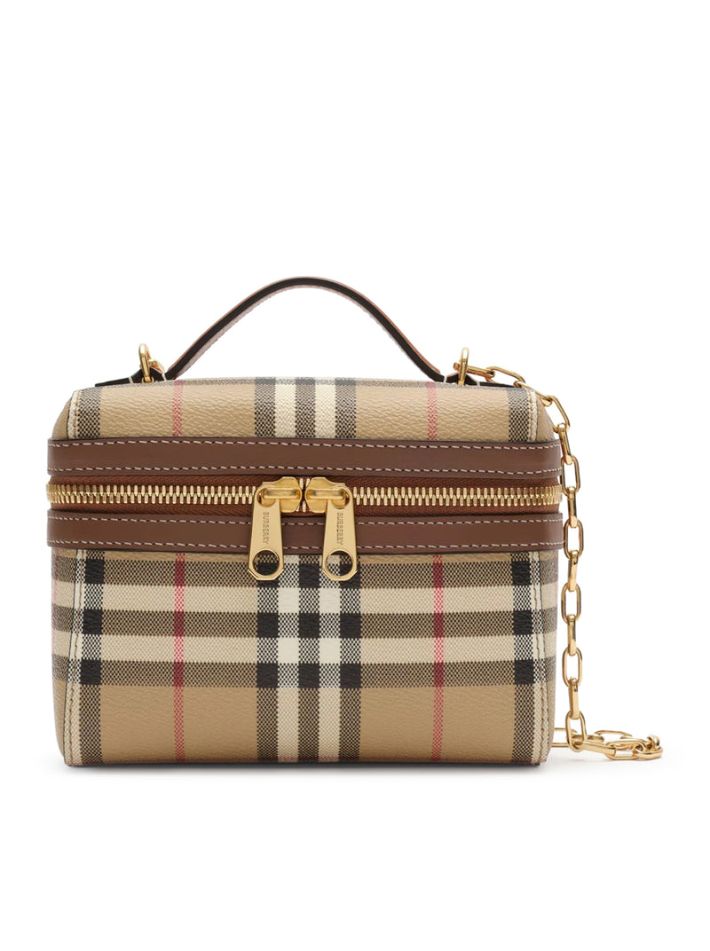 MINI CHECK VANITY BAG