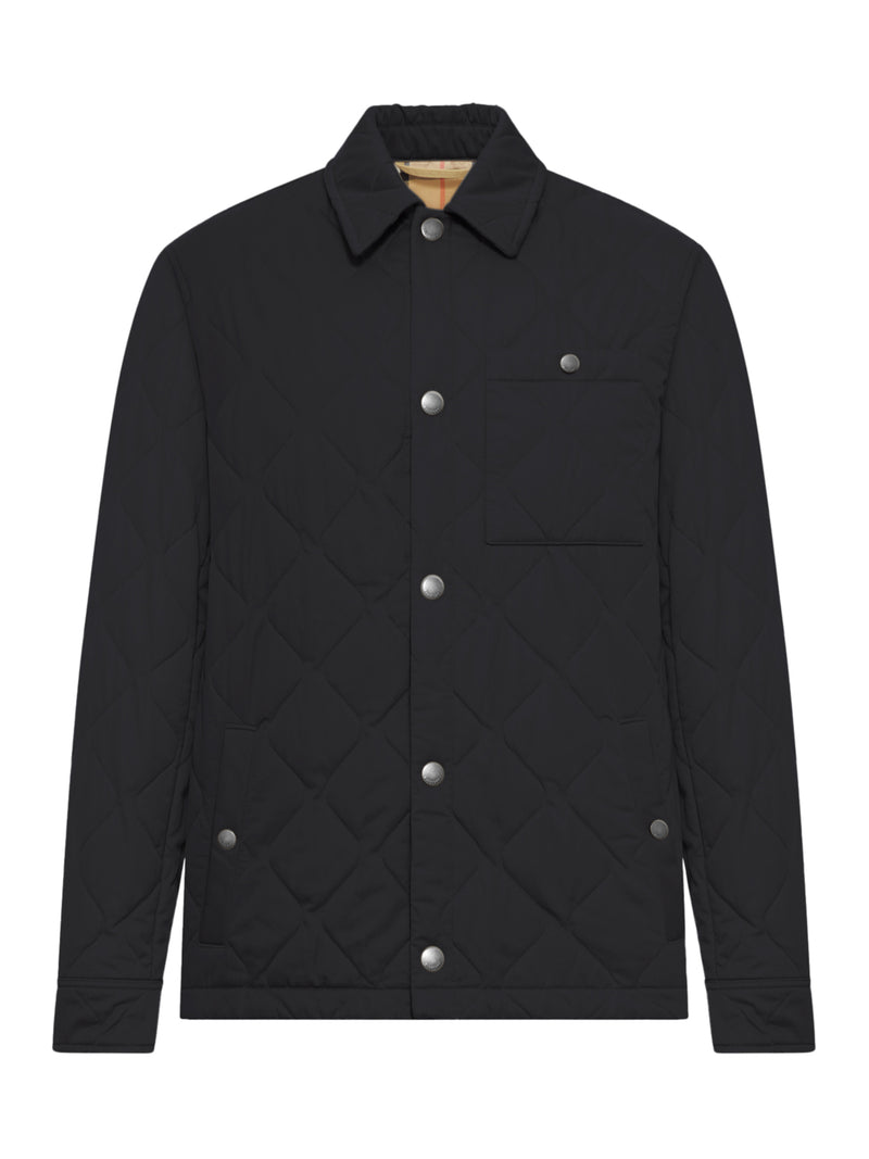 REVERSIBLE QUILTED NYLON OVERSHIRT