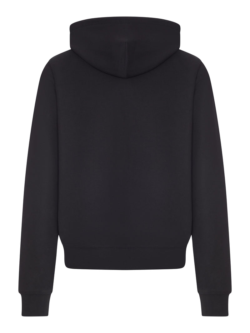COTTON SWEATSHIRT WITH ZIP AND HOOD