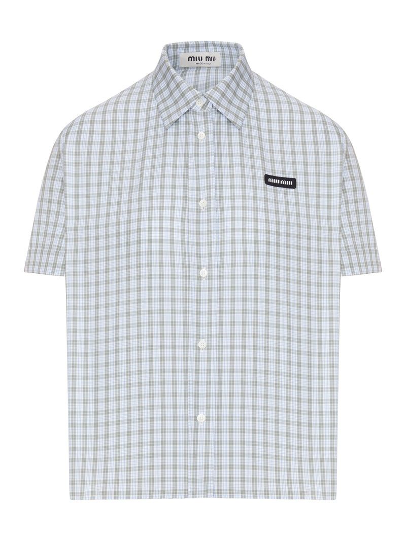CHECK POPLIN SHIRT