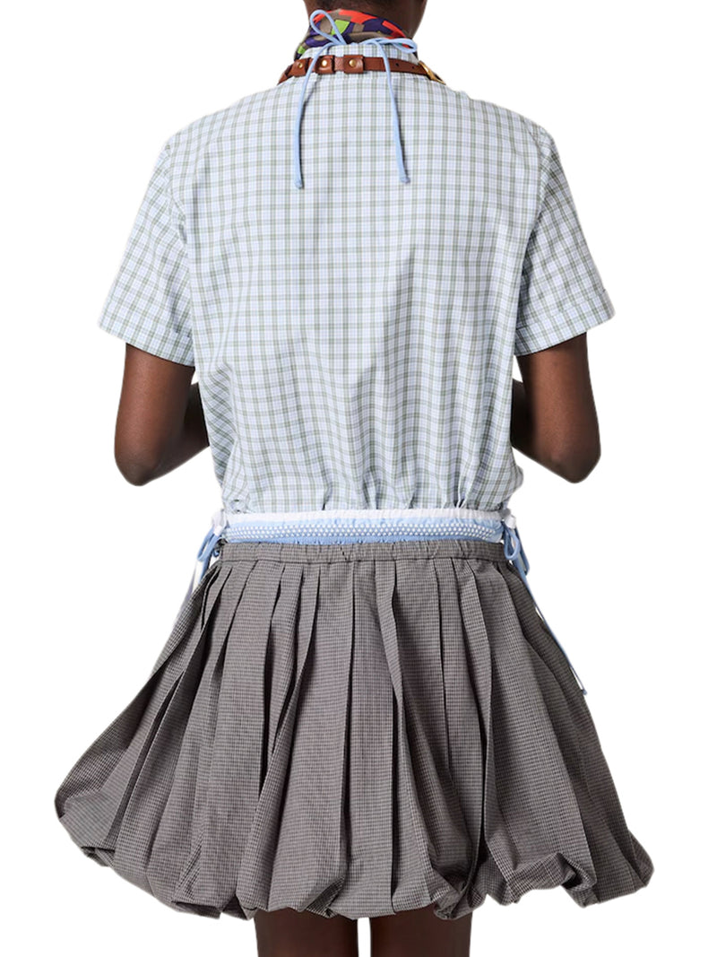 CHECK POPLIN SHIRT