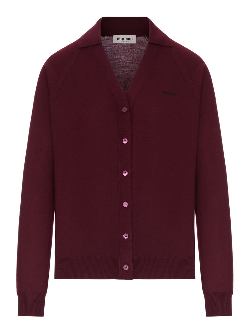 CARDIGAN IN THE FINEST WOOL YARN